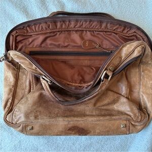 Brooks Brothers Leather Overnighter by Valenzuela & Jensen Brown Made Colombia